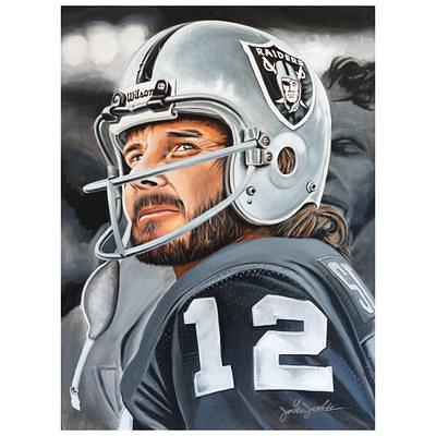 Jalen Hurts Philadelphia Eagles Unsigned Stretched 20 x 24 Canvas Giclee Print - Art and Signed by Brian Kong