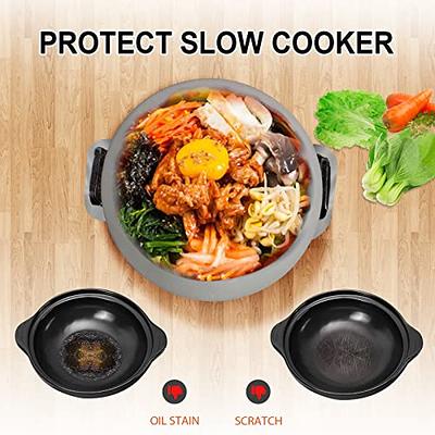 Silicone Slow Cooker Liners, 3 Pack Reusable Crock Pot Liners for 6-7 Qt,  Heat Ressistant