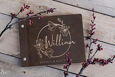 Personalized Leather Guest Book