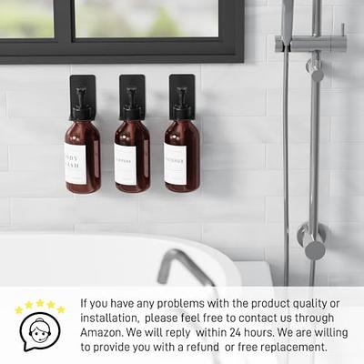 Shampoo Dispenser for Shower Wall 3 Chamber - Drill Free Shower