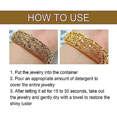 Ezrch 1-SecShine Jewelry Cleaner, Diamond Jewelry Cleaner Liquid, Sterling  Silver Gold Jewelry Cleaner, Restores Shine & Brilliance to Gold Diamond  Jewelry (1) - Yahoo Shopping