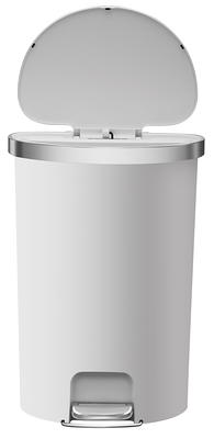  Hefty Touch-Lid 13.3-Gallon Trash Can, White : Home