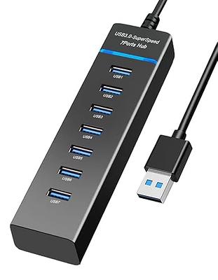 Usb 3.0 Hub Splitter With Card Reader 6in1 4ft Extension Long