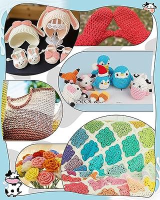 Aeelike Crocheting Kit with Yarn,68pcs All in One Crochet Kit