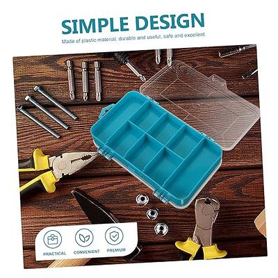 Small Parts Organizer, 18 Grids Tools Organizer Box Small Hardware Parts  Storage Box with Removable Divider for Screws, Nuts, Nails, Bolts (S)