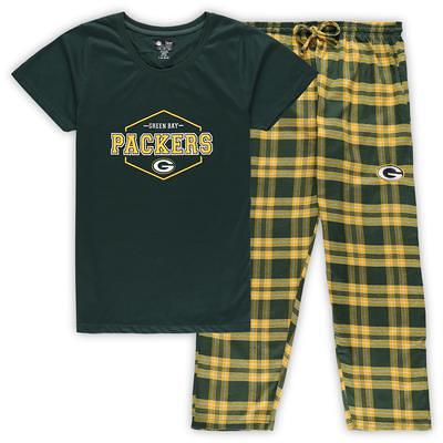 The Wild Collective Women's Green, Gold Green Bay Packers Color