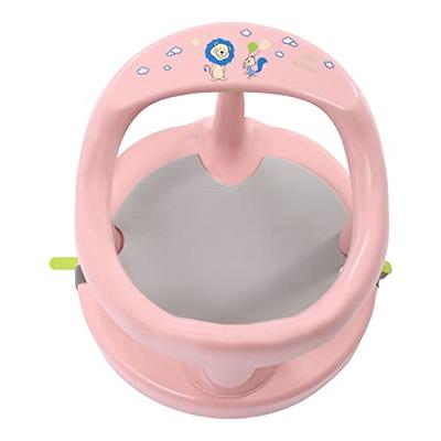 Portable Baby Bath Tub Ring Seat w/ Backrest for 6-18 Months