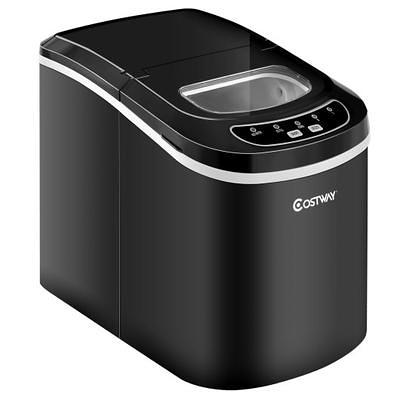 Costway Portable Compact Electric Ice Maker Machine Counter Top, Mini Cube 26lb