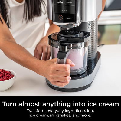 Ninja Creami Ice Cream Maker 5 One-Touch 2 Pint Containers Lids Nc300 - Silver