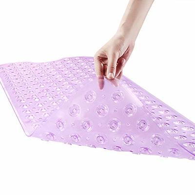 Gorilla Grip Patented Shower Stall Mat, 21x21 Bath Tub Mats, Washable,  Square Bathroom Mats for Showers with Drain Holes, Suction Cups, Hot Pink  Opaque Hot Pink (Opaque) 1 