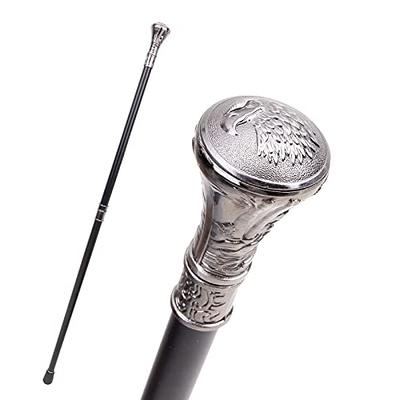 Sliver Loyal Dog Head Walking Cane Fashion Decorative Walking Stick  Gentleman Elegant Cosplay Cane Knob Crosier