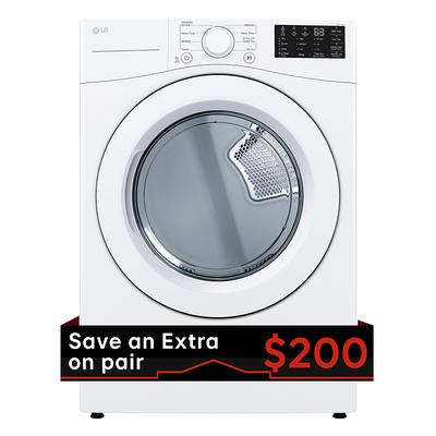 LG DLG3471W: White 7.4 Cu. ft. Ultra Large Capacity GAS Dryer