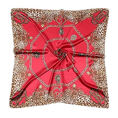 RIIQIICHY 35 Inch Women Head Scarf Like Silk Scarf Hair Scarf