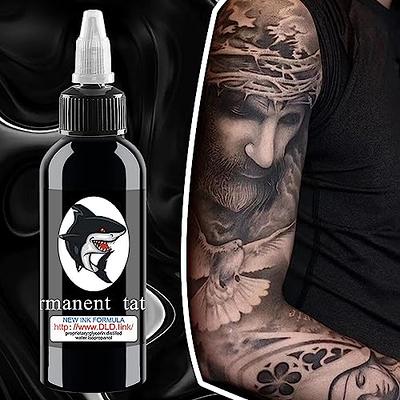 AYCOS 1 Bottle of 120ml Tattoo Ink - Blackout Tattoo Ink - Black Ink Dark  and Bold Black Shade Pigments - Professional Tattoo Ink and Tattoo Supplies  (Complimentary Scar Repair Cream 5) - Yahoo Shopping