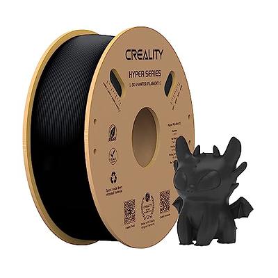 Creality Ender PLA 3D Printer Filament, Dimensional Accuracy +/- 0.03 mm, 1  kg (2.2 LBS) Spool, 1.75 mm, Black