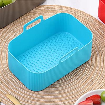 Air Fryer Silicone Liners Reusable Square 8.5 inch for 4 to 6 QT