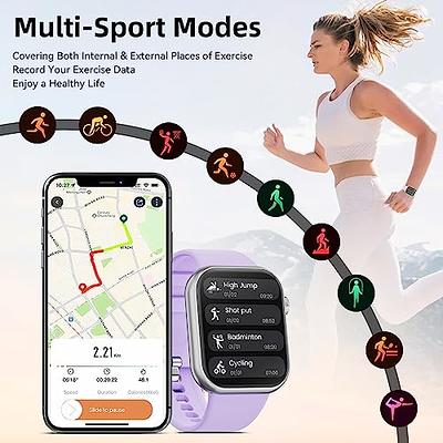 Fitness Tracker Blood Pressure Heart Rate Monitor Blood Oxygen Activity Pedometer Big Fitness Tracker Sleep Monitor for Women Men Black