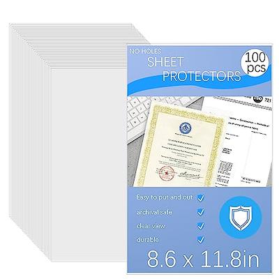  KTRIO Sheet Protectors 8.5 x 11 inch Clear Page Protectors for  3 Ring Binder, Plastic Sleeves for Binders, Top Loading Paper Protector  Letter Size, 50 Pack : Office Products
