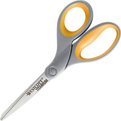 Westcott® Titanium-Bonded Non-Stick Scissors, 5, Pointed, Gray/Yellow -  Yahoo Shopping