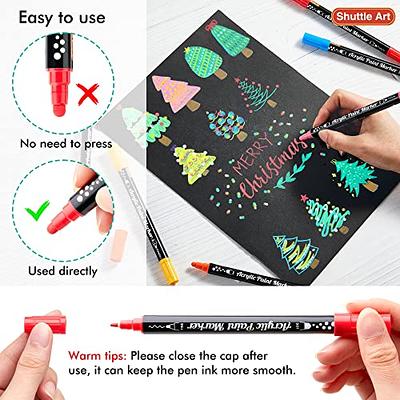 DEYONI 26 Colors Dual Tip Acrylic Paint Pens Markers,with Brush Tip and  Fine 1mm Tip,Paint Markers for Rock Painting, Ceramic, Wood, Plastic,  Scrapbooking,Card Making,DIY Crafts,art supplie - Yahoo Shopping