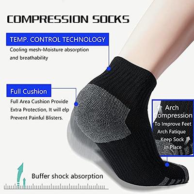 Iseasoo Copper Compression Socks for Men & Women Circulation-Ankle Plantar  Fasciitis Socks Support for Athletic Running Cycling(S/M) - Yahoo Shopping