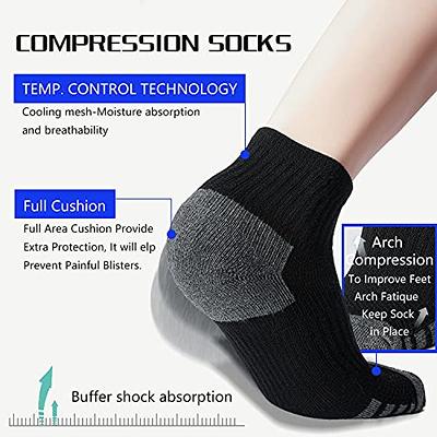 Ankle Copper Sports Compression Socks With Arch Support For Women & Men  Circulation Best For Athletic Running Cycling Hiking