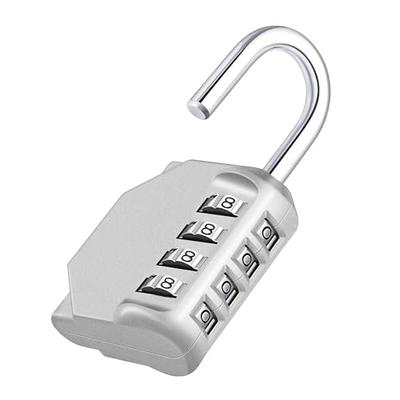 ZHEGE Locker Lock, 4 Digit Combination Lock for Locker, Re-settable Combo  Lock for Gym, School and Employee (Sliver) - Yahoo Shopping