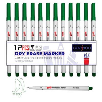 maxtek Dry Erase Markers Ultra Fine Tip, 0.7mm, Low Odor, Extra Fine Point  Dry Erase Markers for Planning Whiteboard, Calendar Boards, 12 Count  Assorted Colors Whiteboard Markers for Kids - Yahoo Shopping