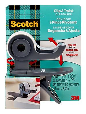 Scotch Desktop Tape Dispenser, Great for Gift Wrapping, 1 Dispenser (C19- CLIP-CCW),Black - Yahoo Shopping