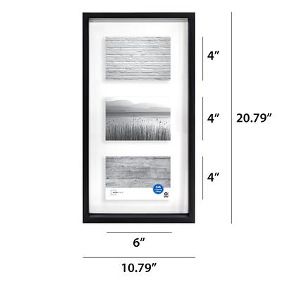 Mainstays 4x6 3-Opening Linear Gallery Collage Picture Frame, White