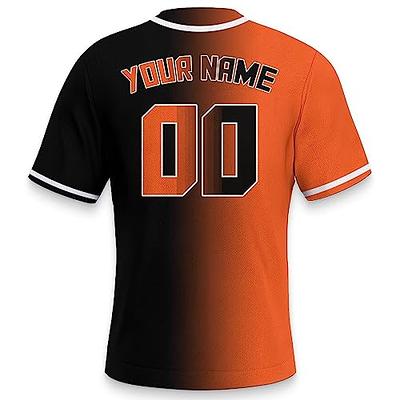  Custom Name Team Name Number Personalized White Orange