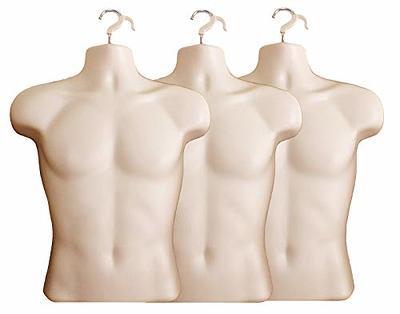 DisplayTown 4 Count Mannequin Forms - White Colored Man, Woman, Child &  Toddler Long Hip Torso Hanging Mannequin Set Hollow Back Plastic Body Forms,  S-M Sizes - Yahoo Shopping