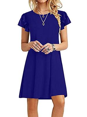 royal blue casual dress