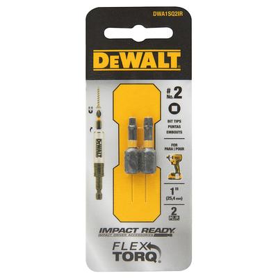 DeWALT Flextorq 3-Piece 1/4-in x 2-in Square/Robertson Impact Driver Bit