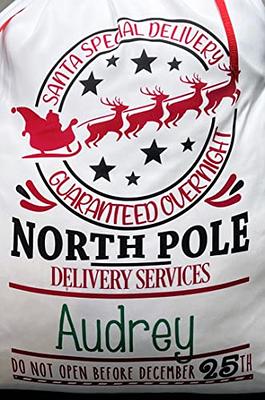 Personalized Christmas Wrapping Paper, Santa North Pole Gift Wrap