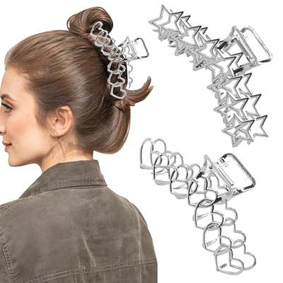 Slim Silver Minimalist Rhinestone Hair Pins