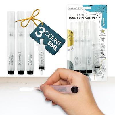 TRUGFONE Touch Up Paint Pen 6 Pack Pens Fillable Paint Touch Up Brush Pen  for Walls