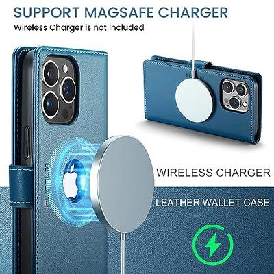 FYY Designed for iPhone 14 Pro 6.1 Case, [Compatible with MagSafe Charging] 2-in-1 Magnetic Detachable Wallet Phone Case with Card Holder Protective