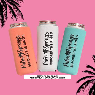 Palm Tree Slim Can Koozie