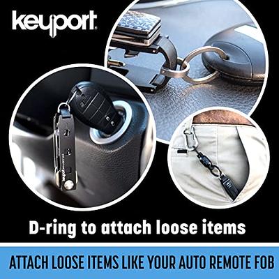 Keyport Pivot 2.0 - Premium Key Organizer Keychain w/Key Ring for Auto Fob  + Lost 