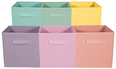 Sorbus Cube Storage Bins Cube Foldable Fabric Basket Bin Box Shelves Cubby  Cloth Organizer - Great for Kids Nursery Closet Shelf, Playroom, Home