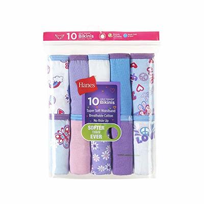 Hanes Girls' Underwear Pack, 100% Cotton Bikini Panties for Girls,  Multipack (Colors/Patterns May Vary) - Yahoo Shopping