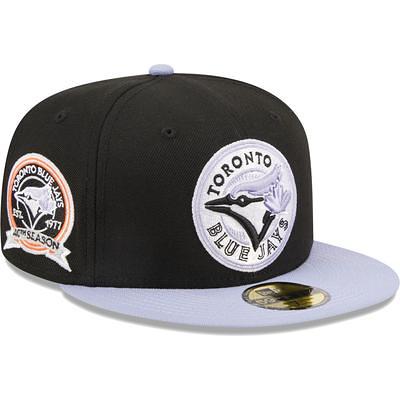New Era Men's Gray and Black Toronto Blue Jays 1993 World Series Undervisor  59FIFTY Fitted Hat