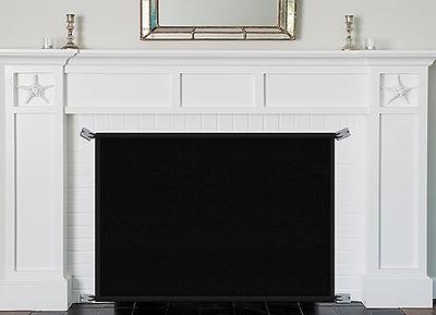 Mesh Fireplace Cover - Fireplace Cover Baby Proof to Prevent Baby and Pet, Size: 29 x 45