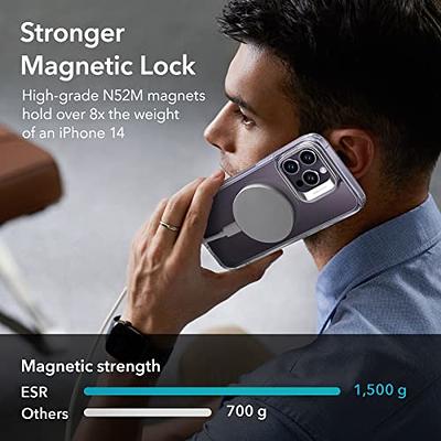 ESR Classic Hybrid Magnetic Case with HaloLock for iPhone 15, Magnetic  MagSafe, Shockproof Ultra-high Hardness Protection, Frosted Black 