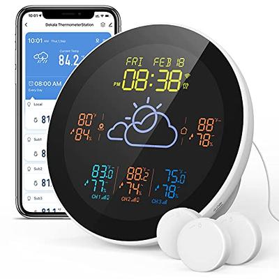 WiFi Thermometer, Diivoo Humidity Sensor Compatible with Alexa, Smart  Thermometer Hygrometer with App Notification Alert, Remote Temperature  Monitor for Home, Greenhouse, Car, Indoor, Pets - Yahoo Shopping