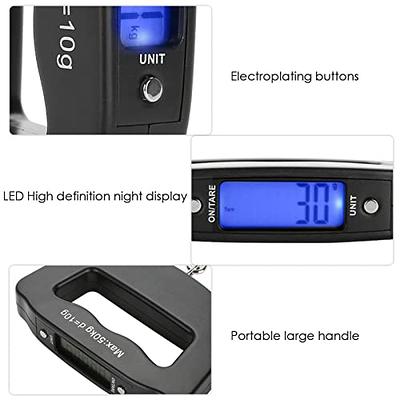 50kg/10g Portable Digital Luggage Scale - Perfect for Travel