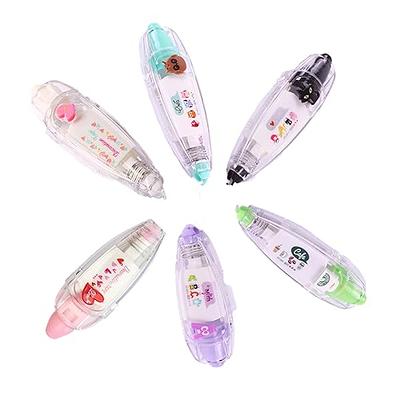 KRIZJUES Cute Highlighter Kawaii Double Head Pen, Assorted Pastel