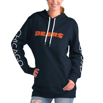 Chicago Bears G-III 4Her by Carl Banks Women's Heart Graphic Fleece  Pullover Hoodie - Heather Gray