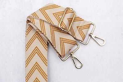 1.5(3.8cm Brown Stripe Crossbody Bag Strap, 53 Inch Adjustable Shoulder  Handbag Chain Thick Canvas Leather Purse Handle Replacement - Yahoo Shopping